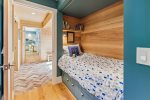 Downstairs hallway twin bed at Whaletopia